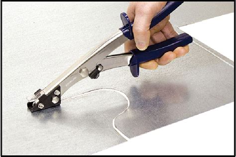 cutting sheet metal with shears|hand held sheet metal shears.